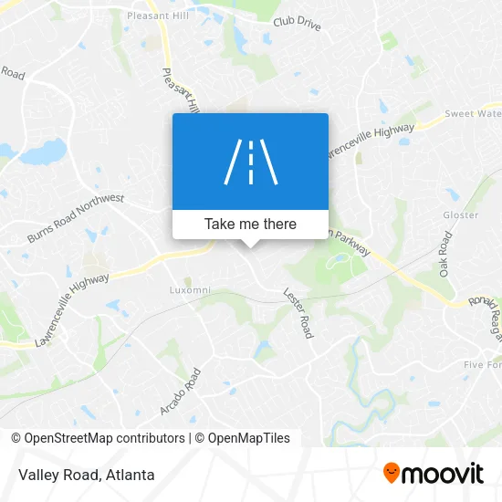 Valley Road map