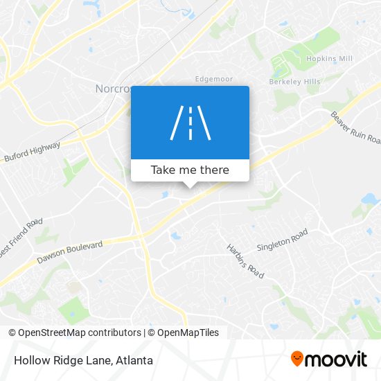 Hollow Ridge Lane map