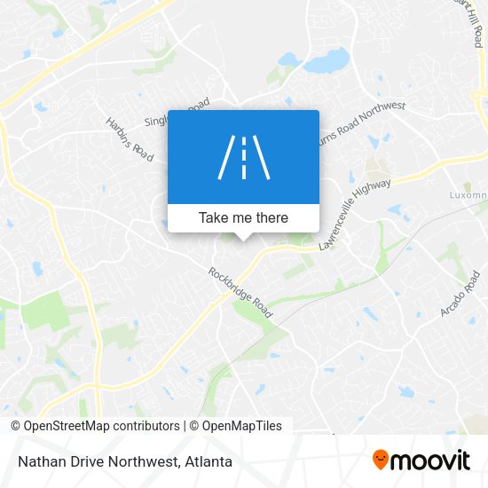 Nathan Drive Northwest map