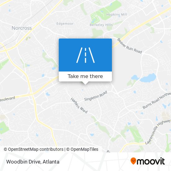 Mapa de Woodbin Drive