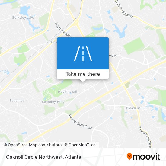 Mapa de Oaknoll Circle Northwest