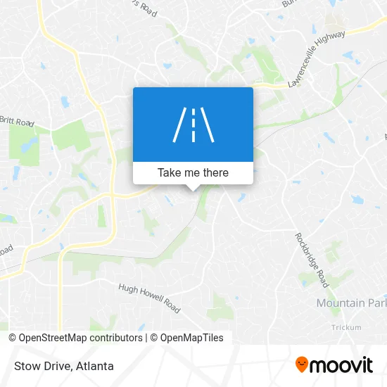 Stow Drive map