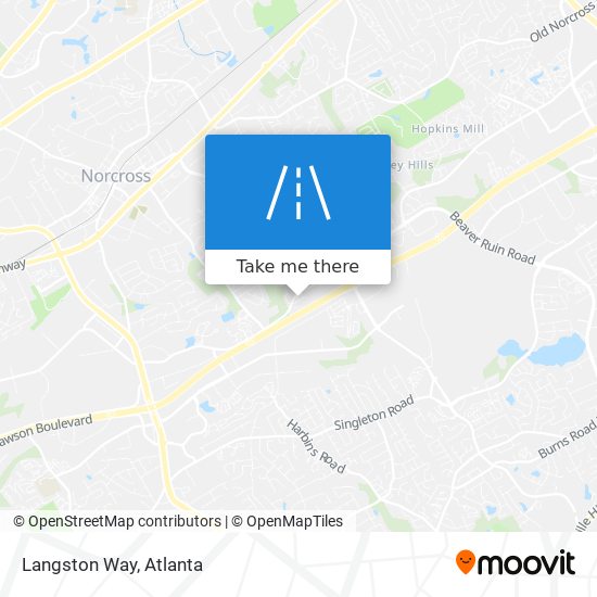 Langston Way map