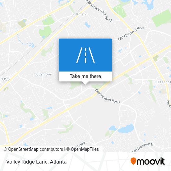 Mapa de Valley Ridge Lane