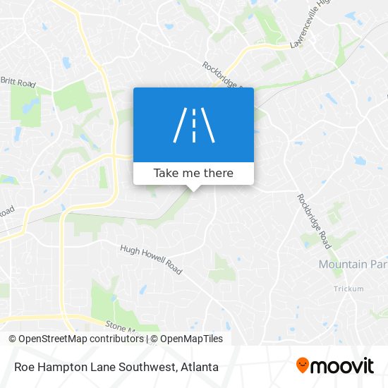 Roe Hampton Lane Southwest map
