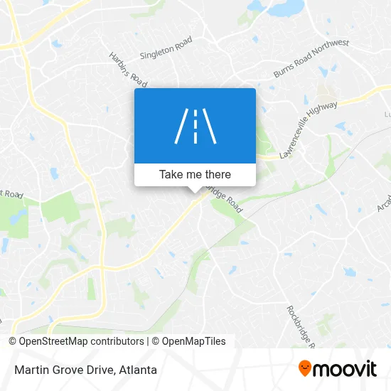 Martin Grove Drive map