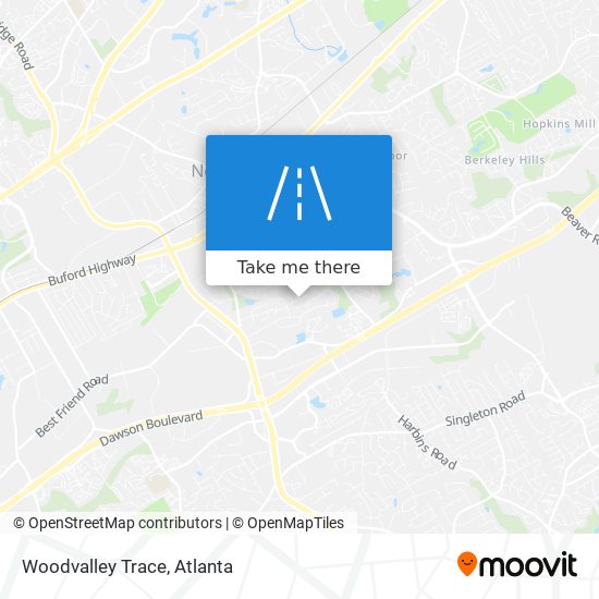 Woodvalley Trace map