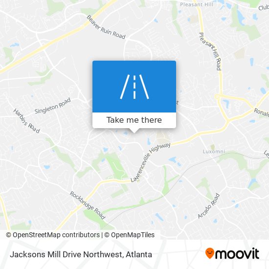 Jacksons Mill Drive Northwest map