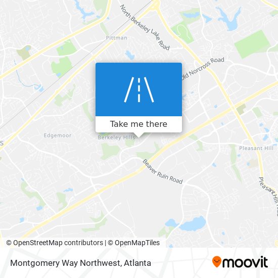 Mapa de Montgomery Way Northwest