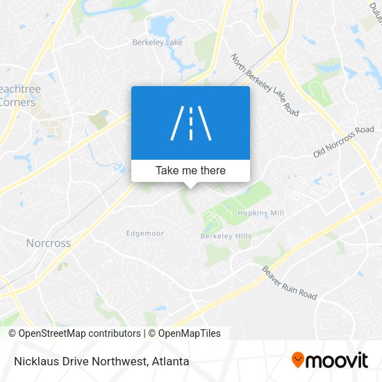 Nicklaus Drive Northwest map