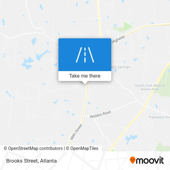 Brooks Street map