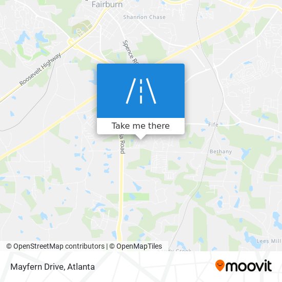 Mayfern Drive map