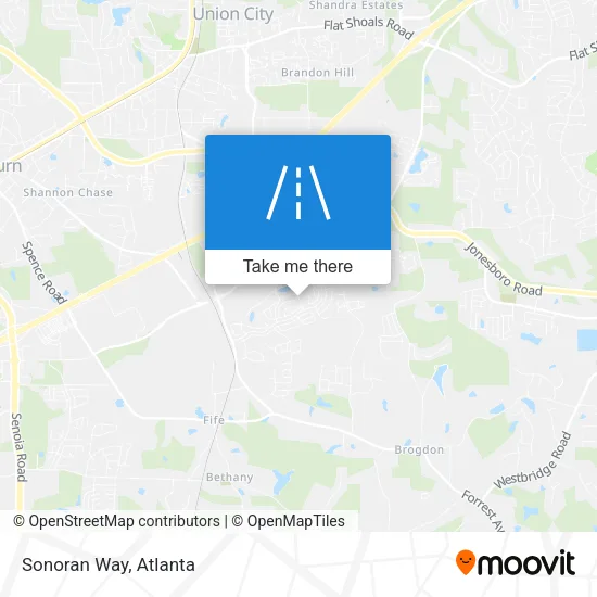 Sonoran Way map