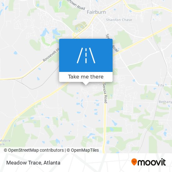 Meadow Trace map