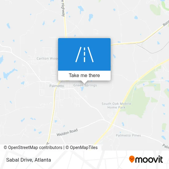 Sabal Drive map