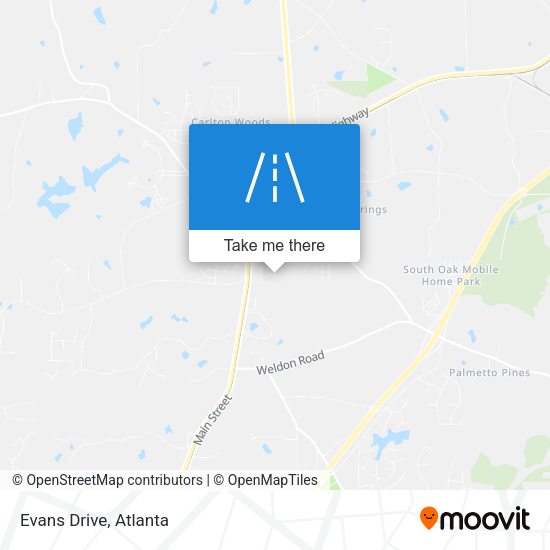Mapa de Evans Drive