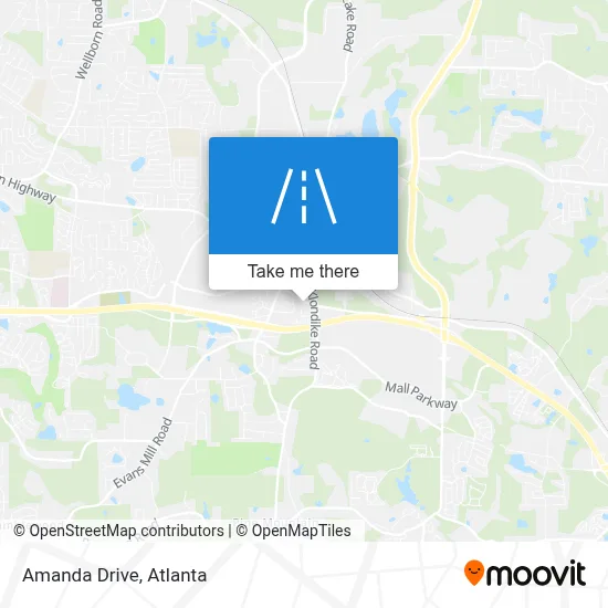 Amanda Drive map