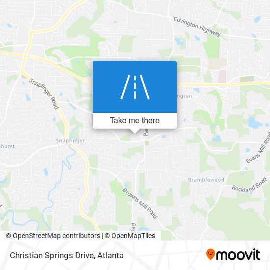 Christian Springs Drive map
