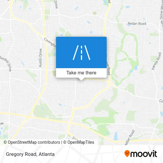 Gregory Road map
