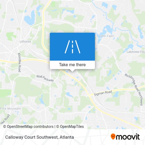 Calloway Court Southwest map