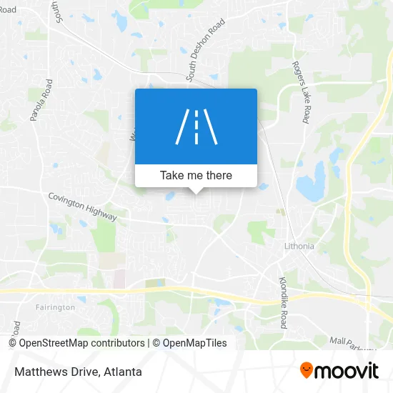 Matthews Drive map