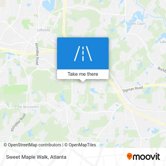 Sweet Maple Walk map