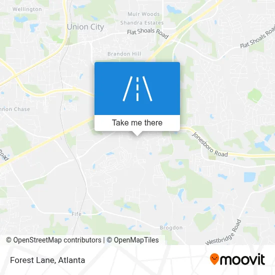 Forest Lane map