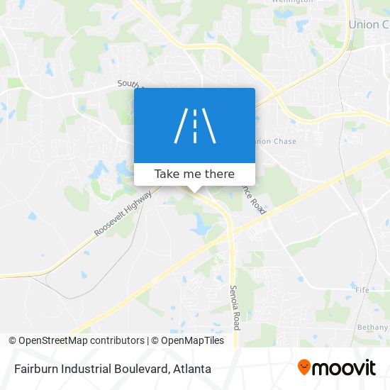 Mapa de Fairburn Industrial Boulevard