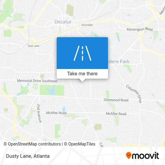 Dusty Lane map