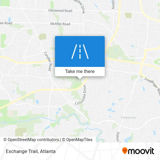 Exchange Trail map