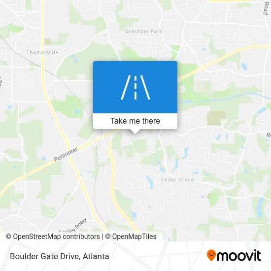 Boulder Gate Drive map
