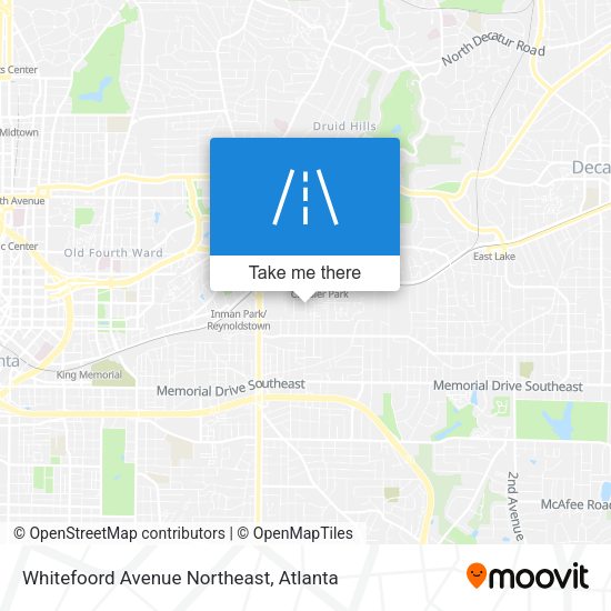 Mapa de Whitefoord Avenue Northeast