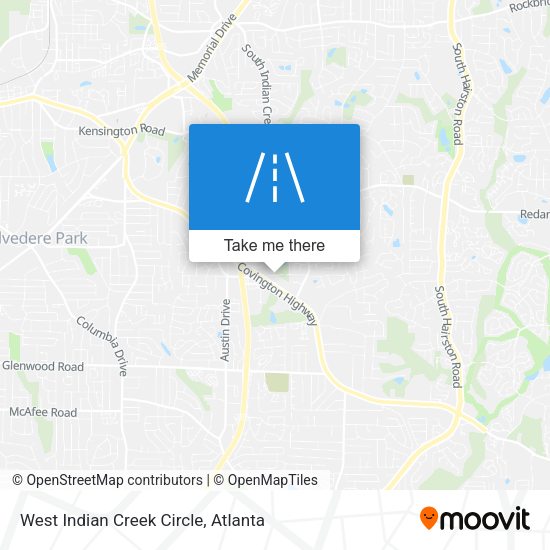Mapa de West Indian Creek Circle