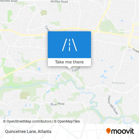 Quincetree Lane map