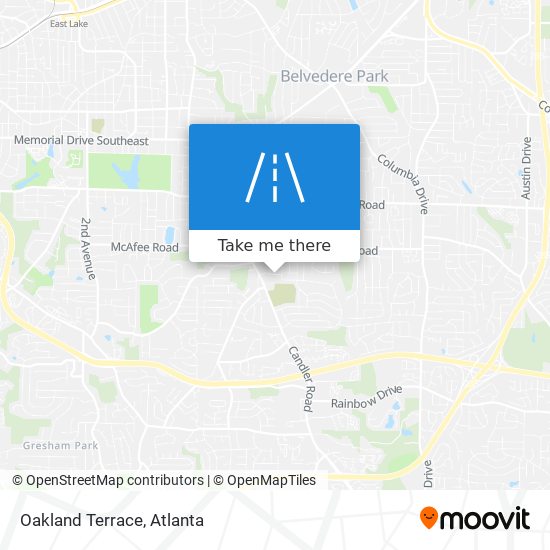 Mapa de Oakland Terrace