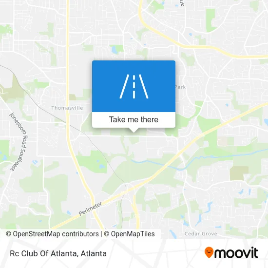 Rc Club Of Atlanta map