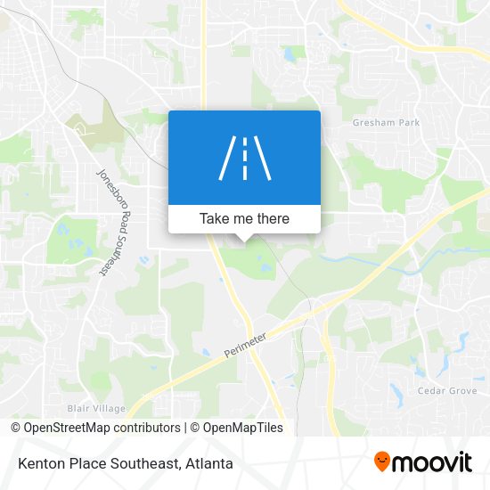 Mapa de Kenton Place Southeast