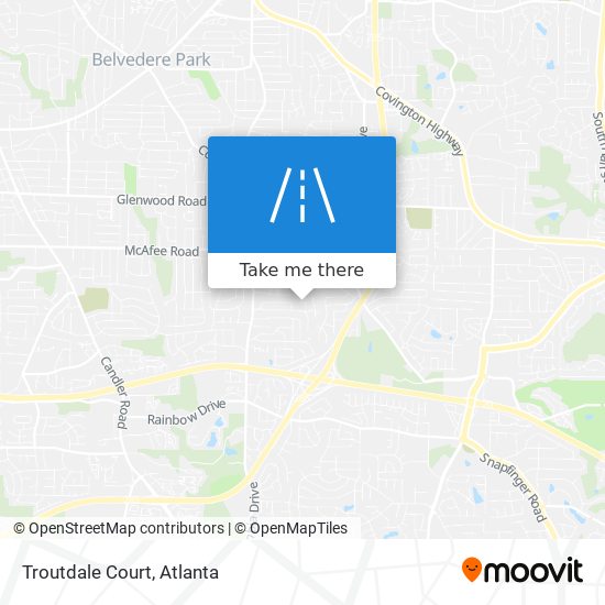 Mapa de Troutdale Court