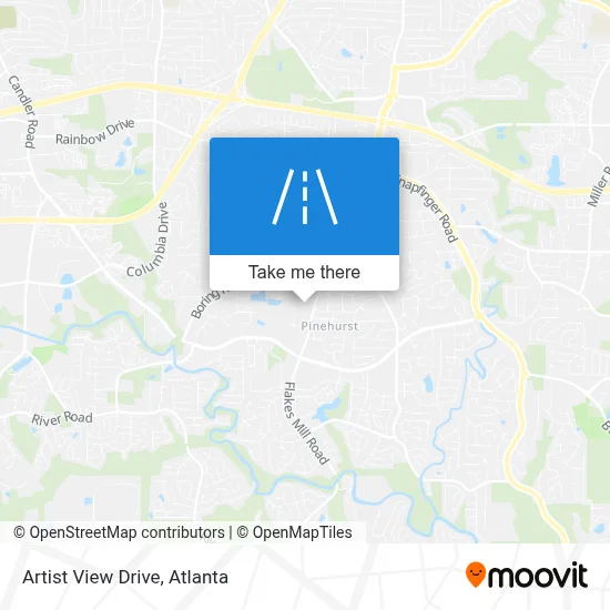 Artist View Drive map