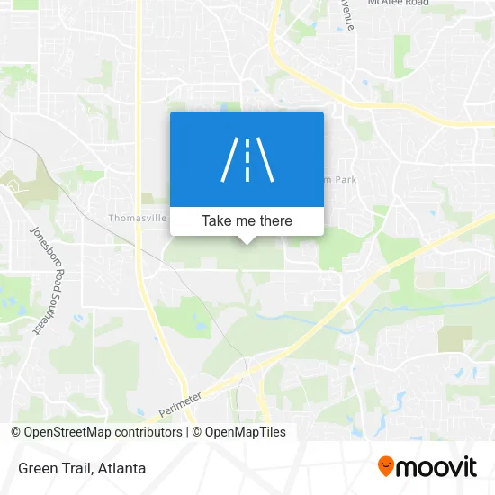 Green Trail map