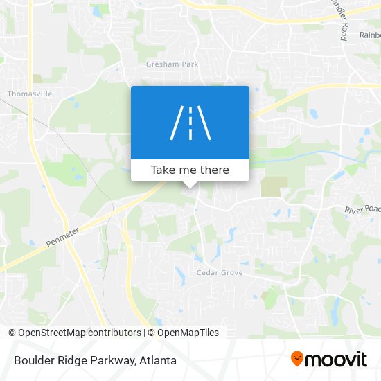 Mapa de Boulder Ridge Parkway