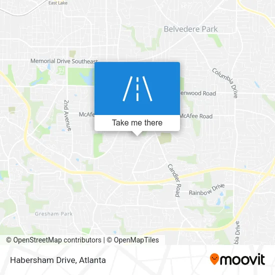 Habersham Drive map