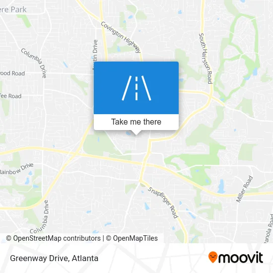 Greenway Drive map