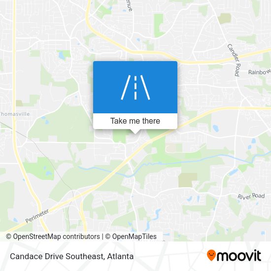 Candace Drive Southeast map