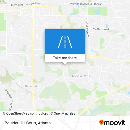 Boulder Hill Court map