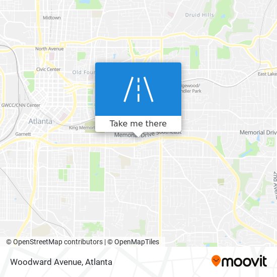 Mapa de Woodward Avenue