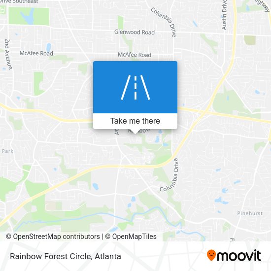 Rainbow Forest Circle map