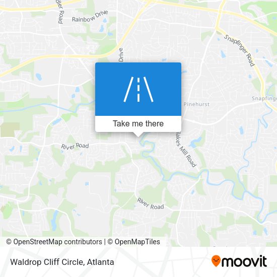 Mapa de Waldrop Cliff Circle