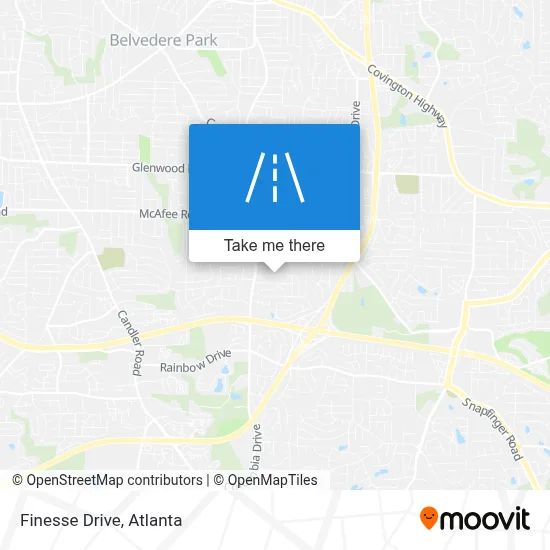 Finesse Drive map