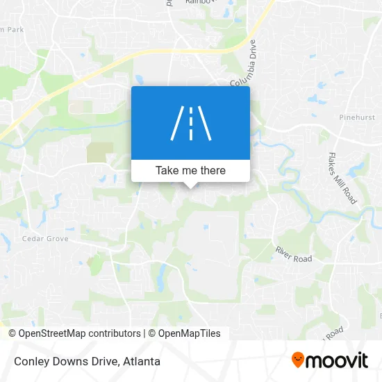 Conley Downs Drive map